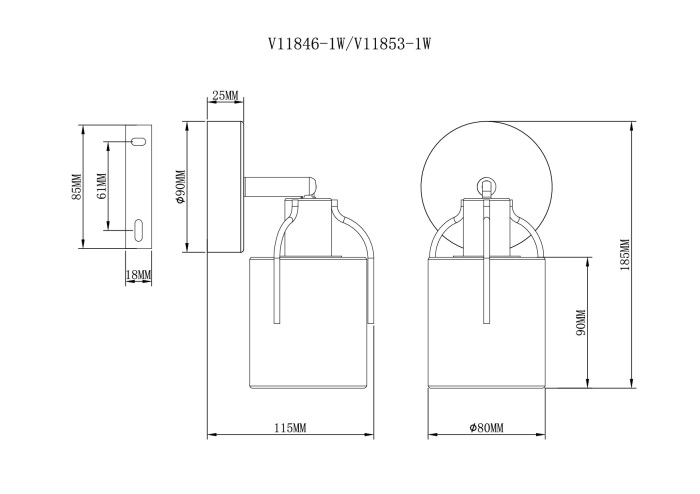 V11853-1W Moderli