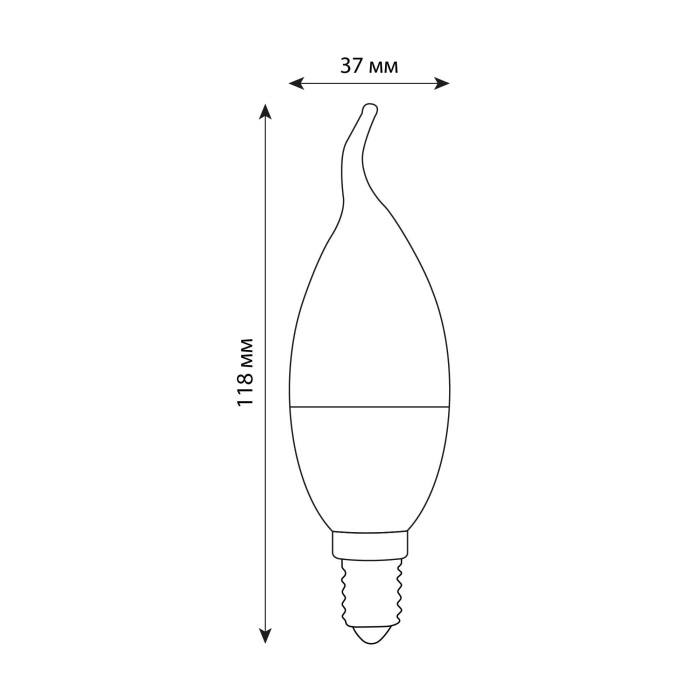 LED-CW37-6W/4000K/E14/FR/DIM/SLS_