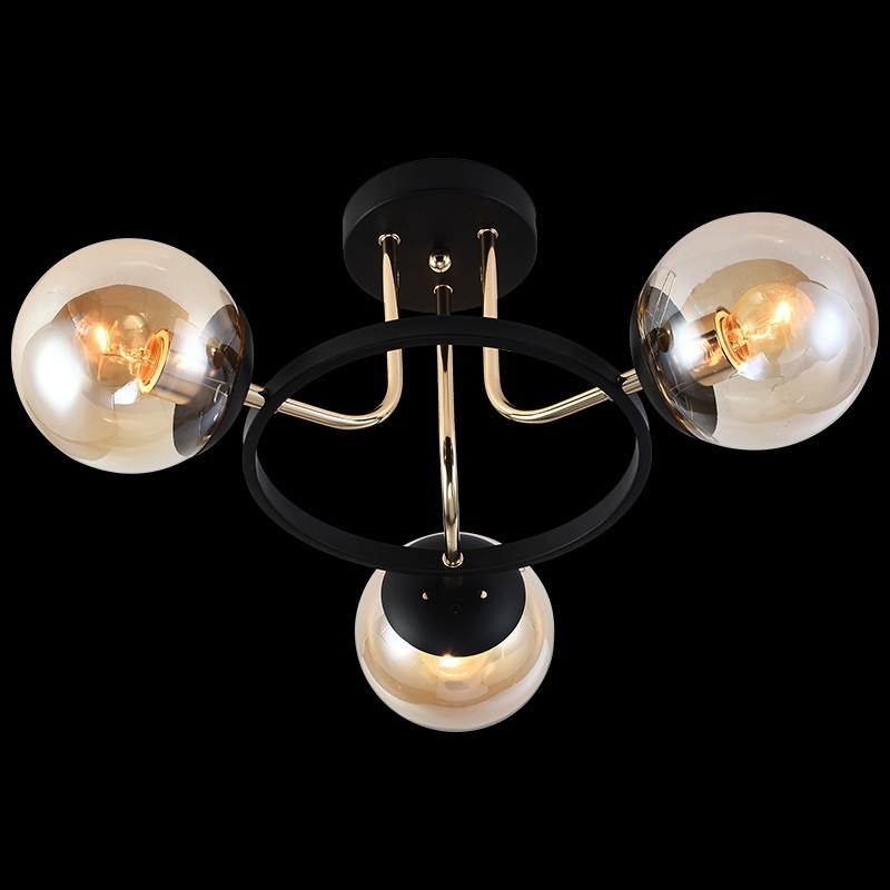 Потолочная люстра 01344-0.3-03 BK+FGD Reluce