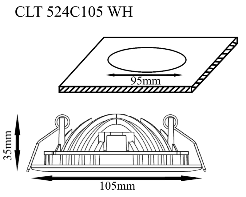 CLT 524C105 WH Crystal Lux