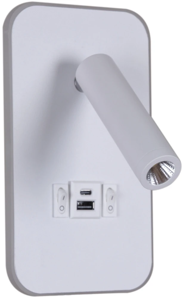86204-9.2-001KT LED12W+USB WT Reluce