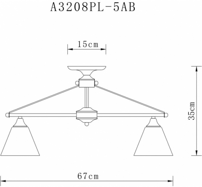 A3208PL-5AB Arte Lamp