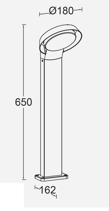 W1057-3K-650 Gr Oasis Light