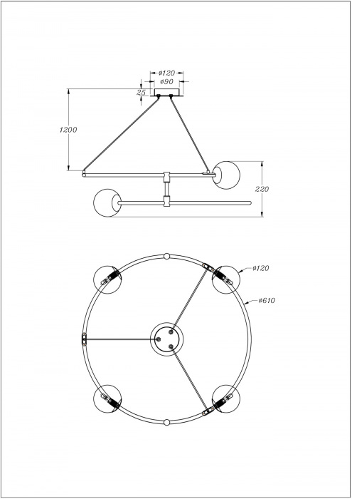 MOD317PL-04B Maytoni