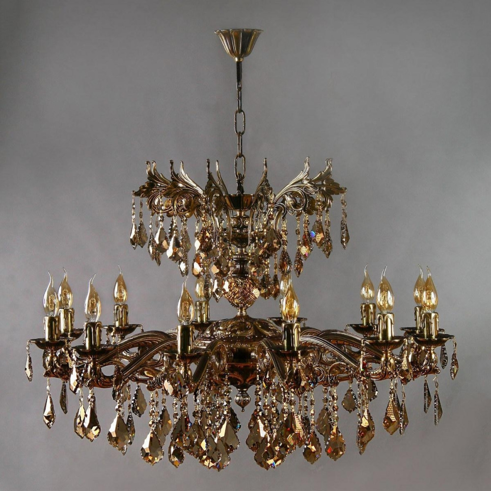 Подвесная люстра Leon 2128/12+12 PB New Leaf Ambiente by Brizzi