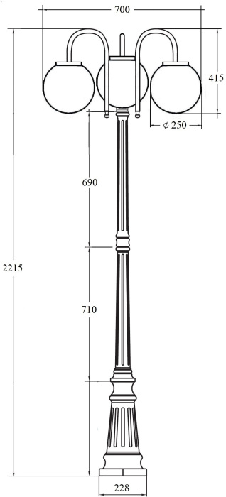 88209SB/10/down Bl Oasis Light