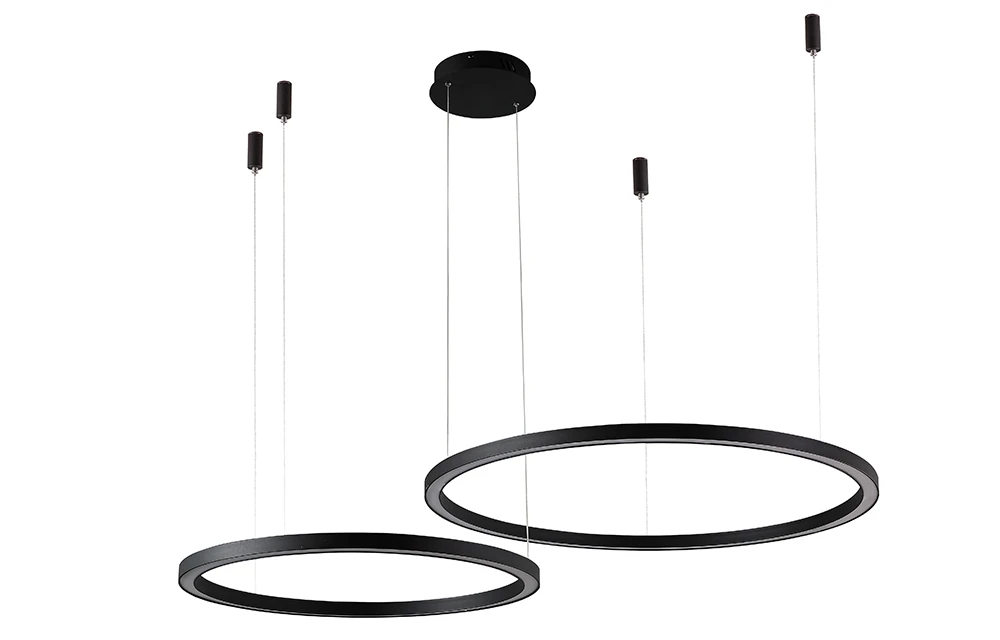 FORTUNA SP123W LED D600+800 BLACK Crystal Lux
