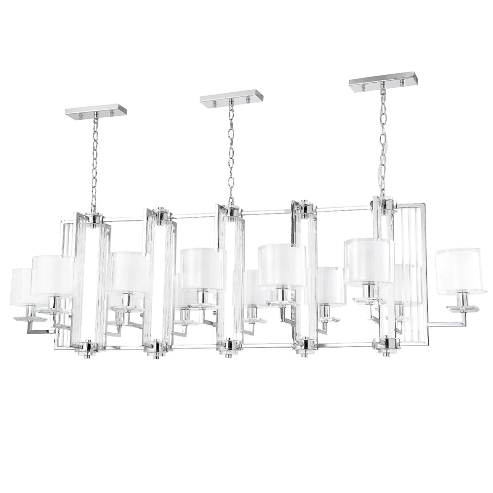NICOLAS SP12 L1600 NICKEL/WHITE Crystal Lux