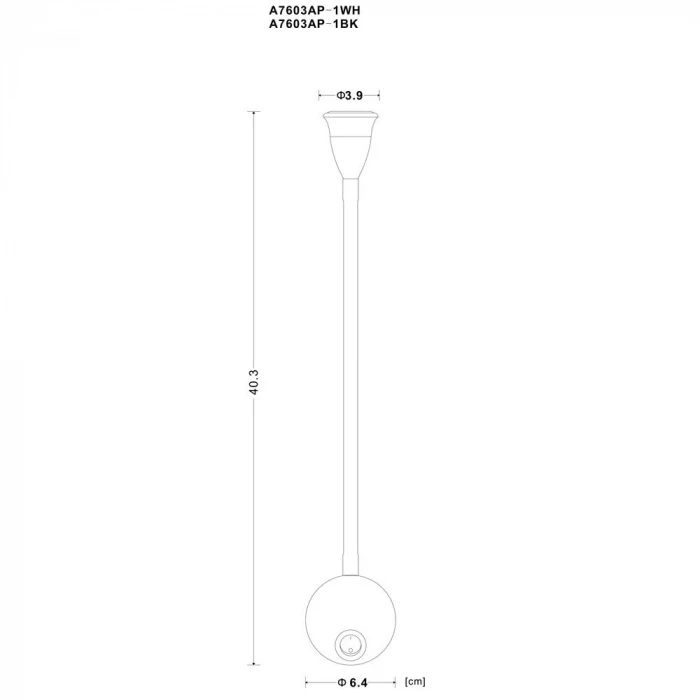 A7603AP-1WH Arte Lamp