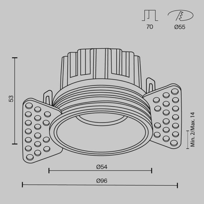 DL058-7W4K-TRS-W Maytoni