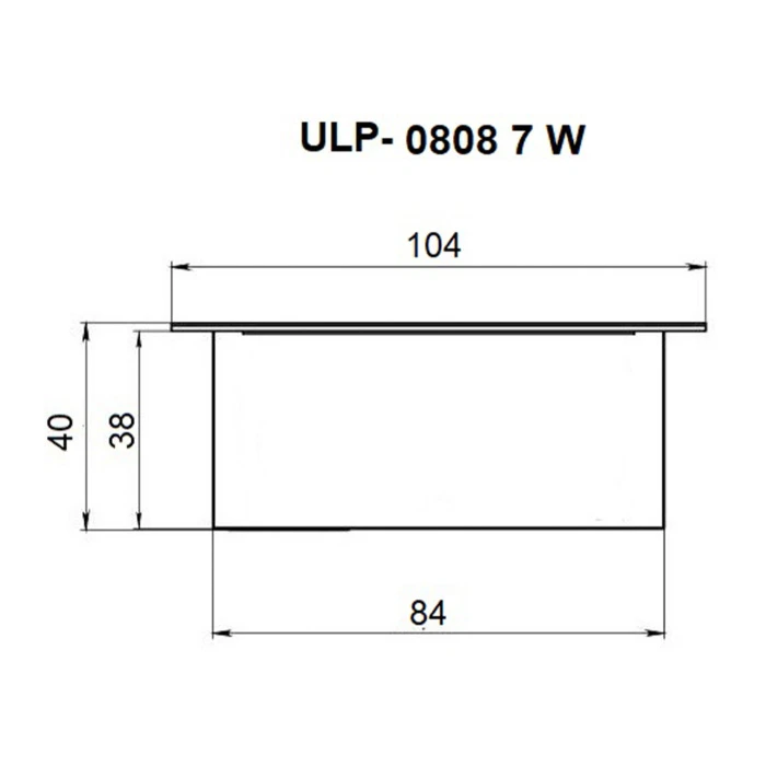 ULP-0808 42W/4000К IP40 GRILYATO OPAL WHITE KIT06 Uniel