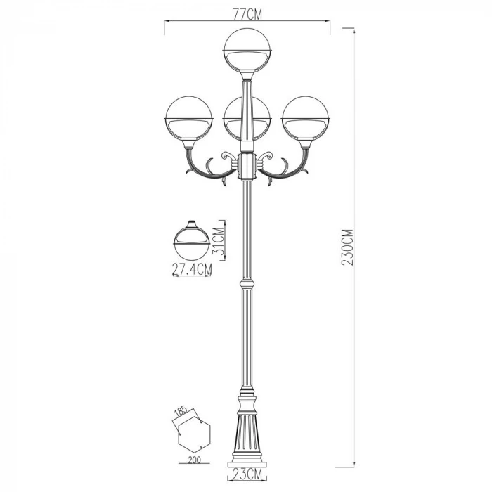A1497PA-4WG Arte Lamp