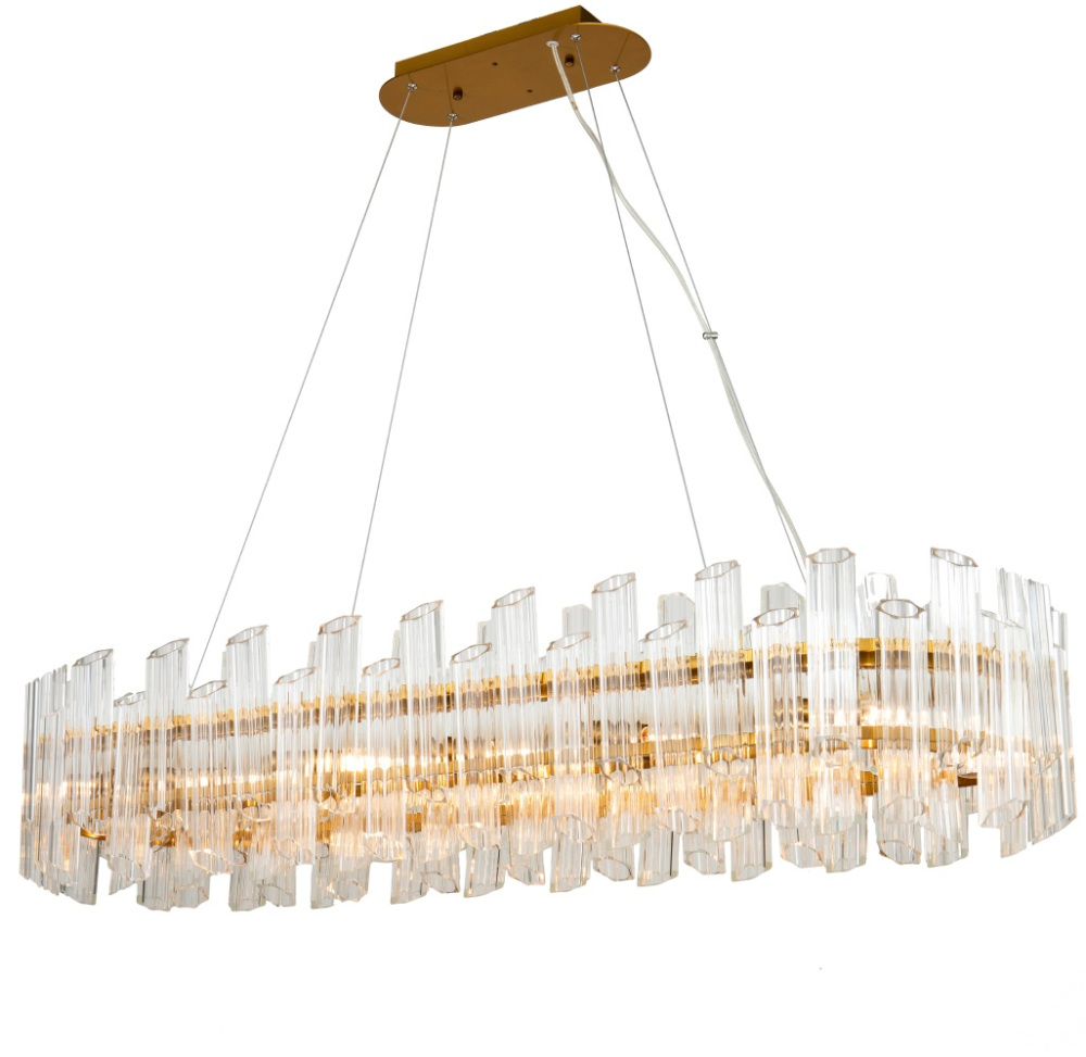 Подвесная люстра Vittoria KG0769P-12L clear/ brass DeLight Collection