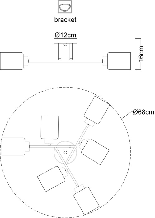 A1547PL-6BK Arte Lamp