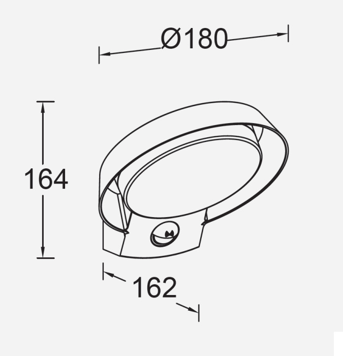 W2057-3K-Pir Gr Oasis Light