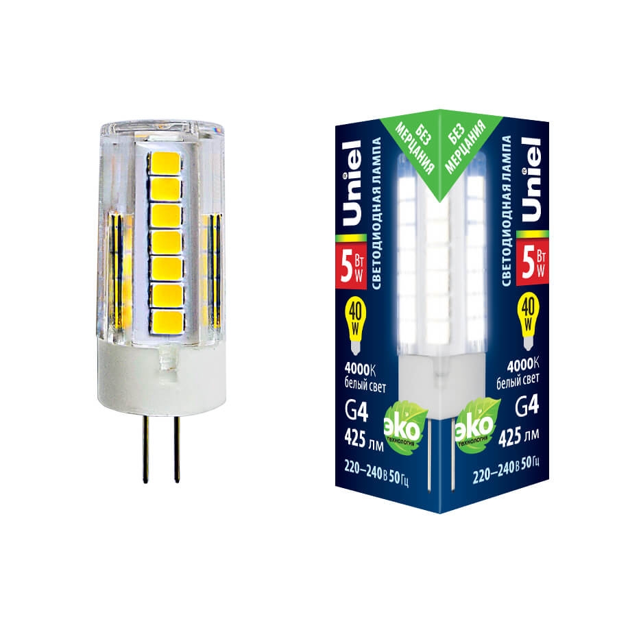 LED-JC-220/5W/4000K/G4/CL GLZ09TR картон_
