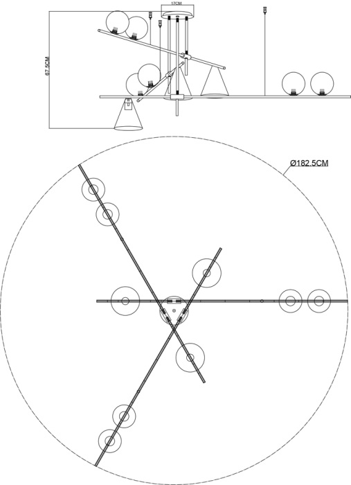 A7029PL-9BK Arte Lamp