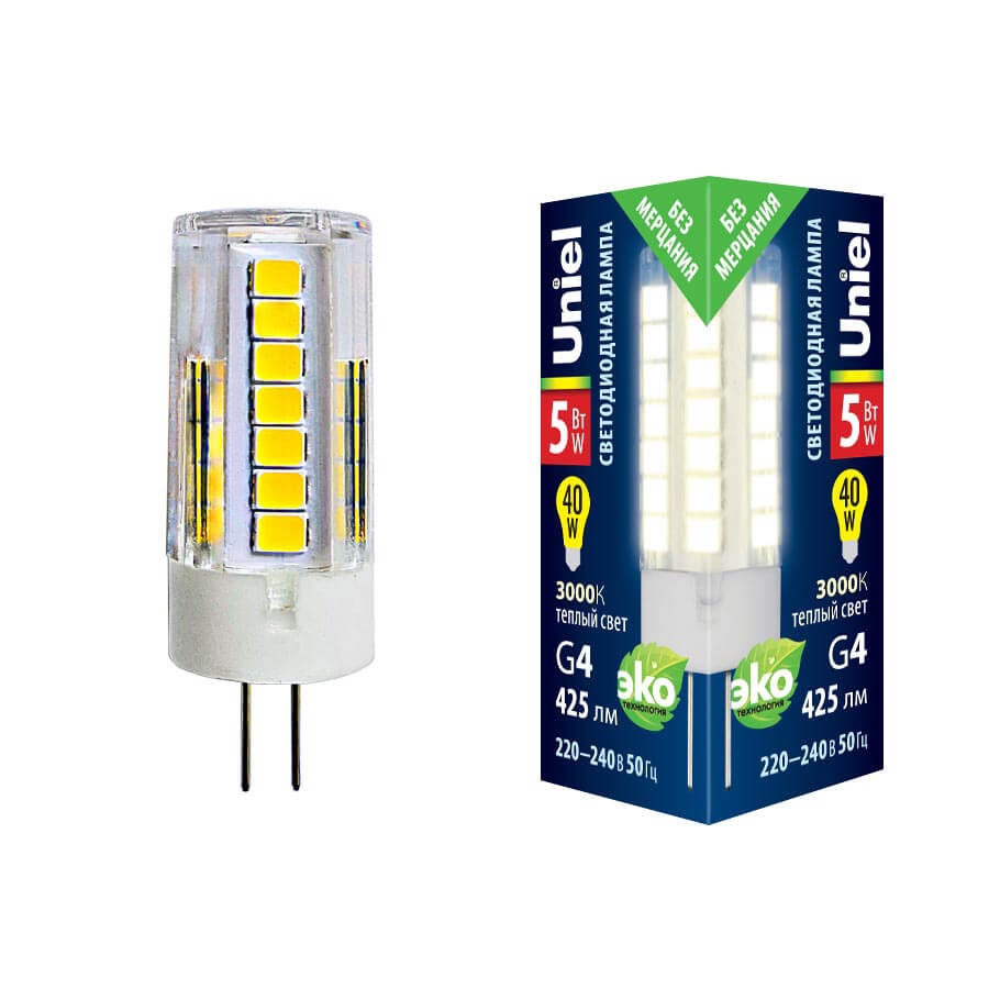 LED-JC-220/5W/3000K/G4/CL GLZ09TR картон_