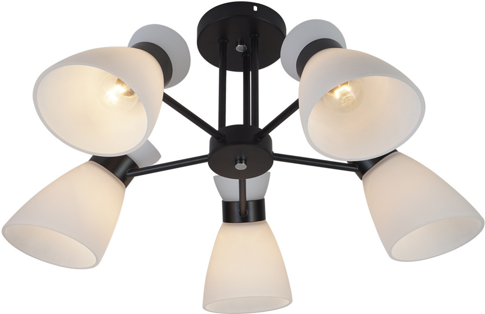 Потолочная люстра  01416-0.3-05 BK+CR Reluce