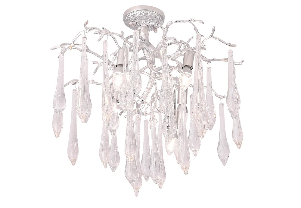 REINA PL5 D600 SILVER PATINA Crystal Lux