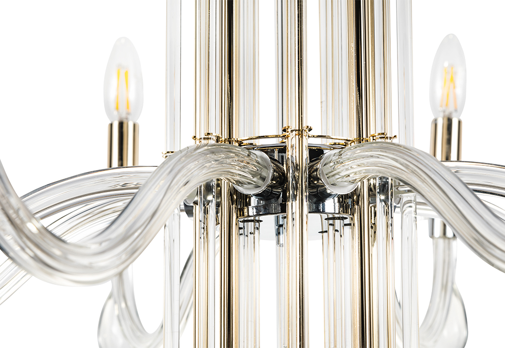 AURELIO SP8 GOLD+CHROME/TRANSPARENT_