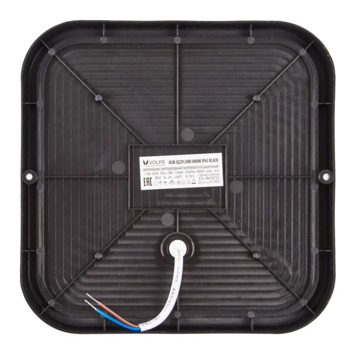 ULW-Q229 24W/4000K IP65 BLACK Volpe