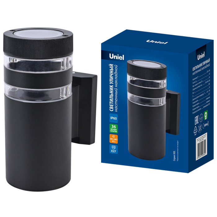 UUL-S19A 60W/E27 IP65 BLACK Uniel