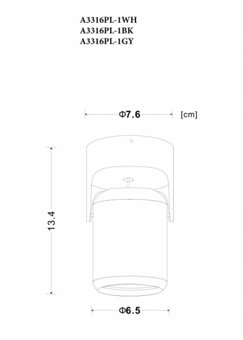 A3316PL-1BK Arte Lamp