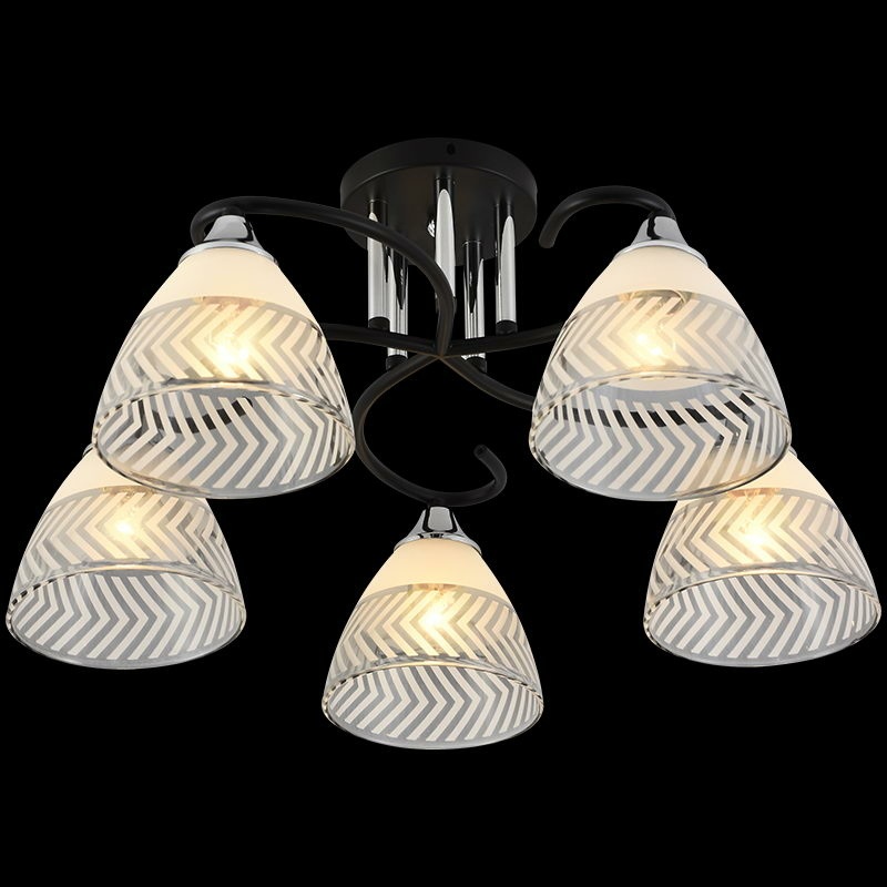 Потолочная люстра  11391-0.3-05B BK+CR Reluce