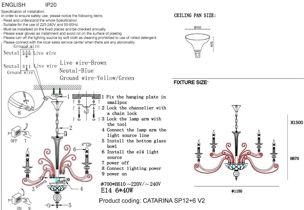 CATARINA SP12+6 V2 GOLD/TRANSPARENT-COGNAC_