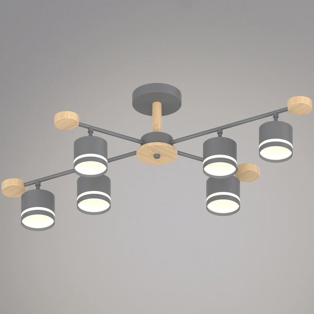 78730-0.3-06 GX53 GREY+WOOD Reluce