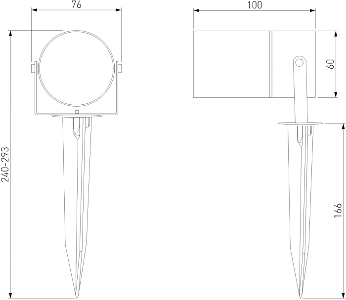 043 FL LED черный_