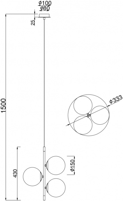 MOD048PL-03G Maytoni