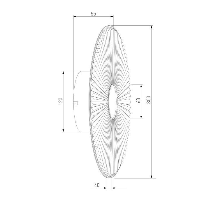 40032/1 LED черный_