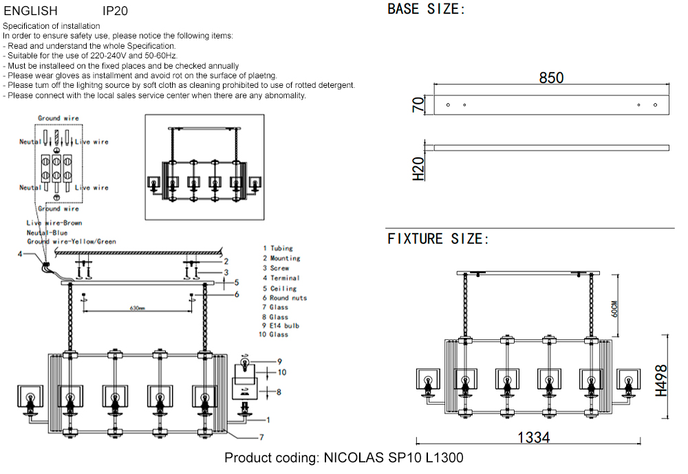 NICOLAS SP10 L1300 NICKEL/WHITE_