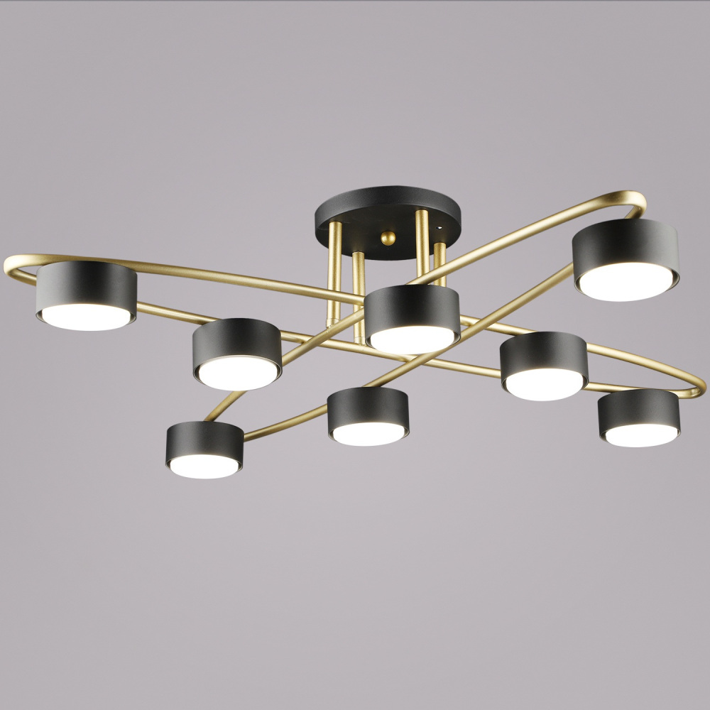 Потолочная люстра  06658-0.3-08 GD+BK GX53 Reluce