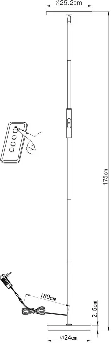 A1822PN-1BK Arte Lamp