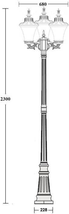 86409B/15 Bl Oasis Light