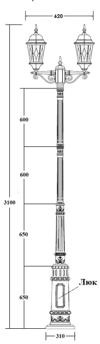 91410MA/E7 Bl ромб Oasis Light