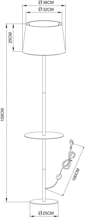 A2102PN-1WH Arte Lamp