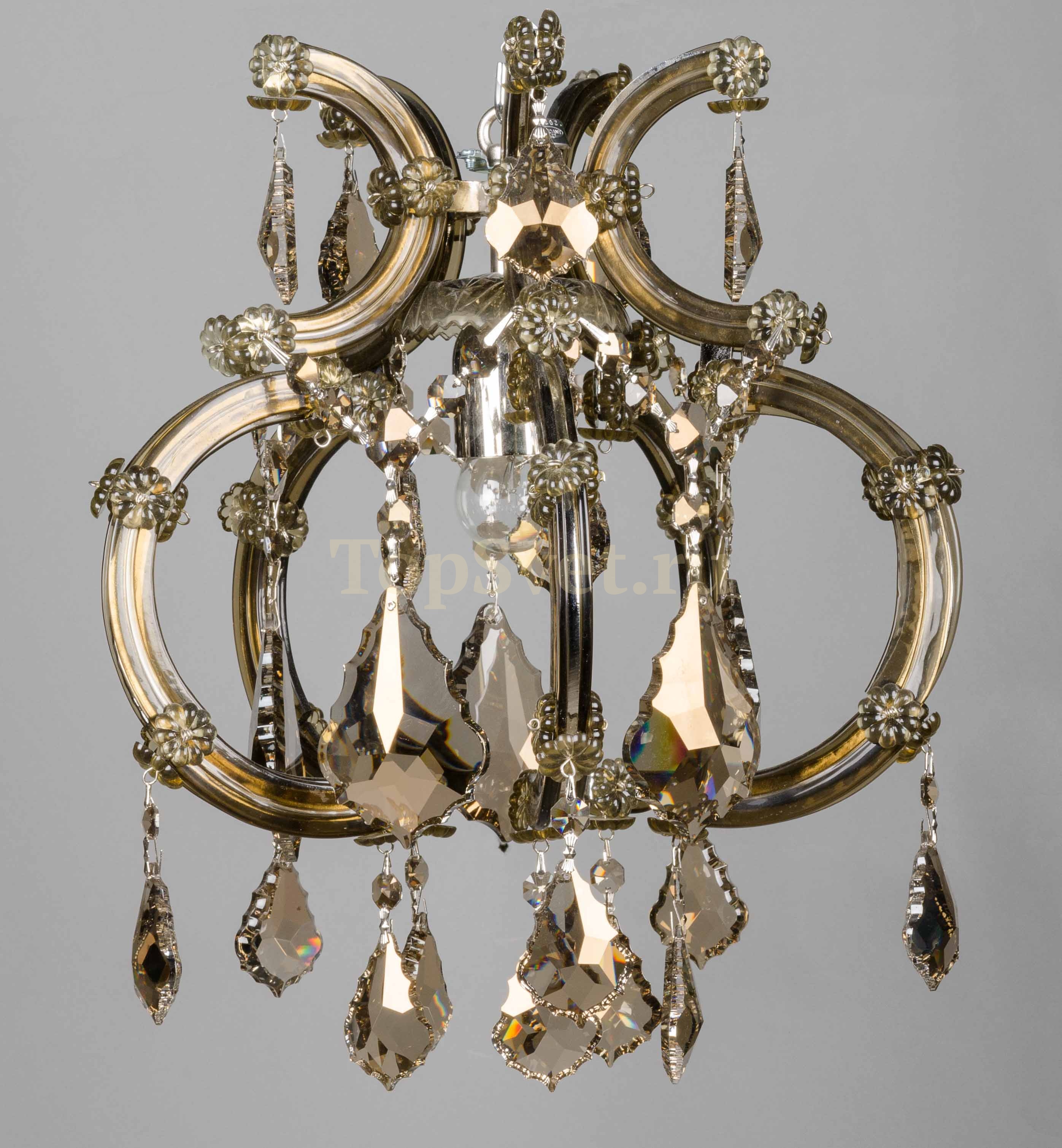 Хрустальная люстра Asfour Crystal 3018/1/AS chr pend honey