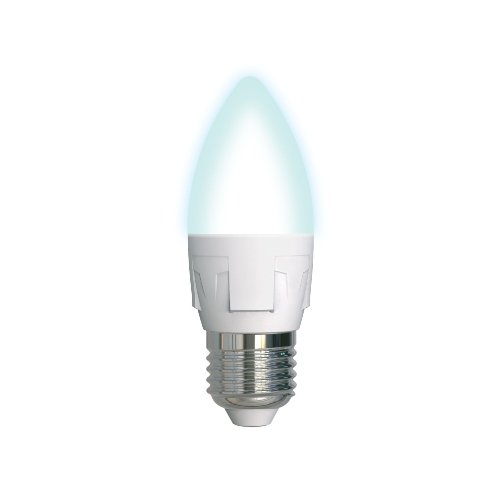 LED-C37 7W/NW/E27/FR PLP01WH картон_