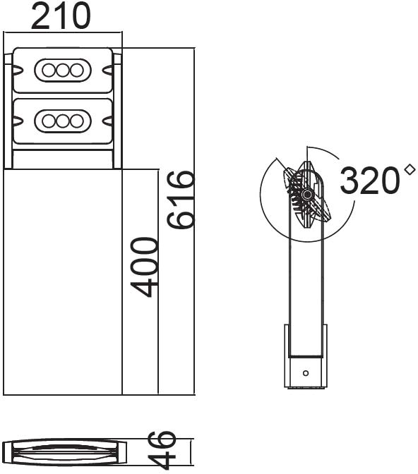 W6146S-2-616 CB Oasis Light