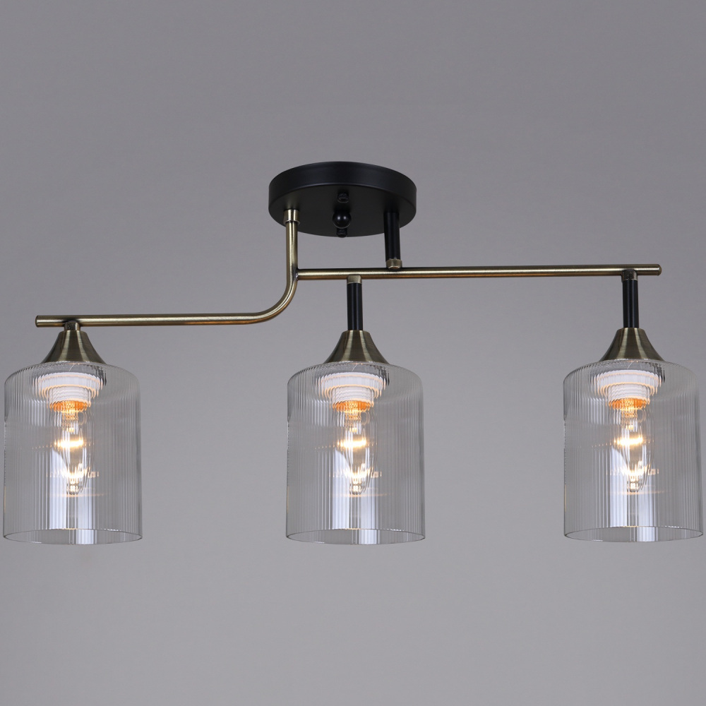 Потолочная люстра  02312-0.3-03 AB+BK Reluce