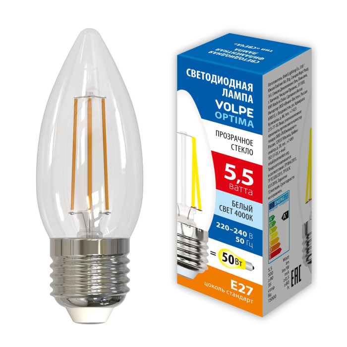 LED-C35-5,5W/4000K/E27/CL/SLF_