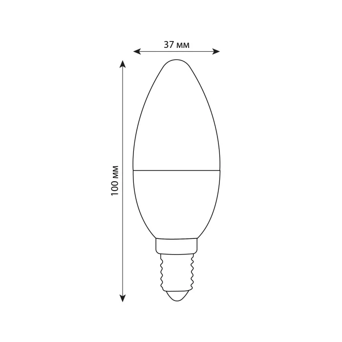 LED-C37-6W/3000K/E14/FR/DIM/SLS Volpe