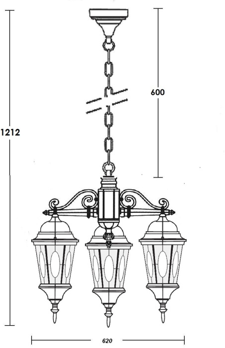91470M/3 Bl овал Oasis Light