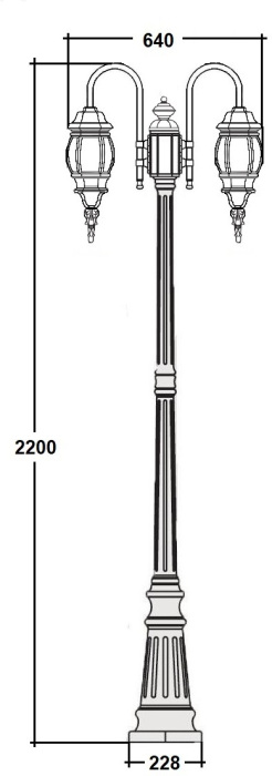 83409SA 10 down Bl Oasis Light