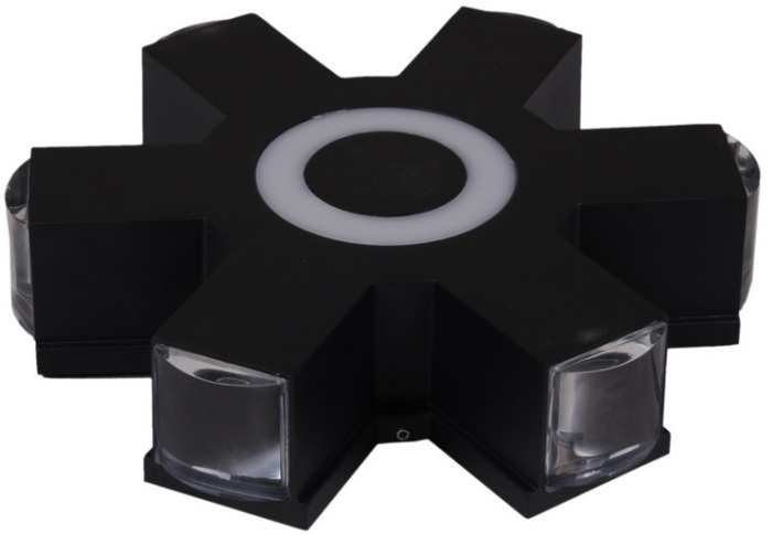 08231-9.2-007U LED4W+6*3W RGB BK_