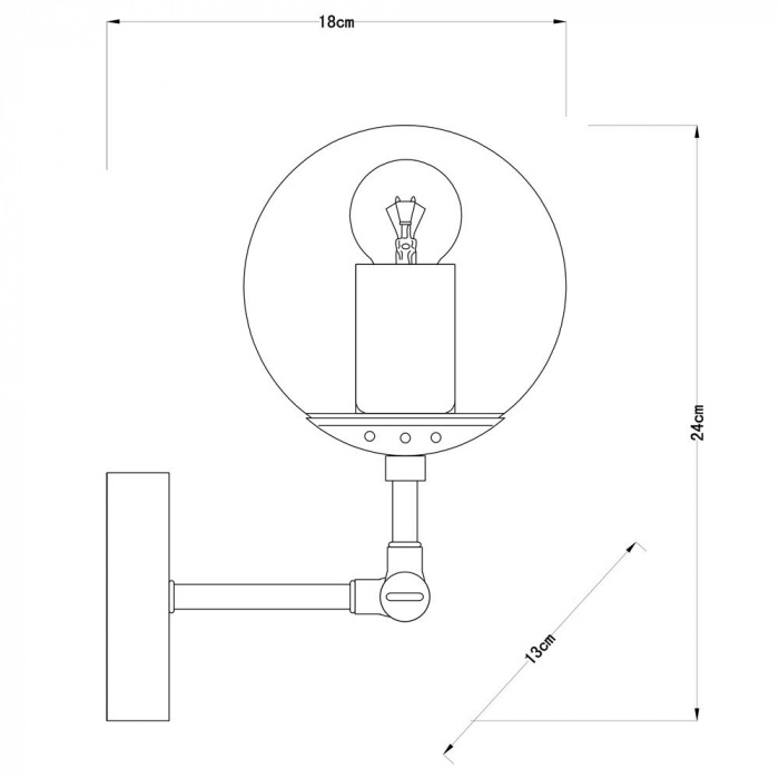 A1664AP-1BK Arte Lamp